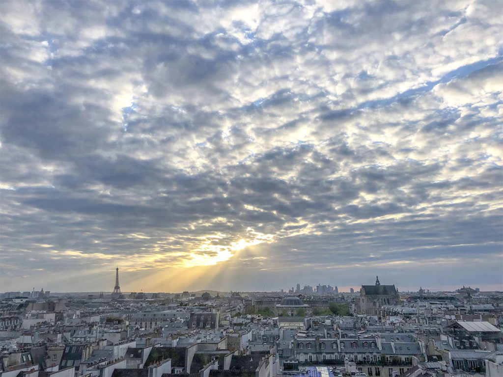 Ciel de Paris vu du Centre George Pompidou ©Sylvain Soussan